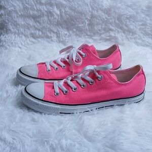 ICONIC Converse All Star Neon Pink Casual Streetwear Barbiecore Canvas Sneakers